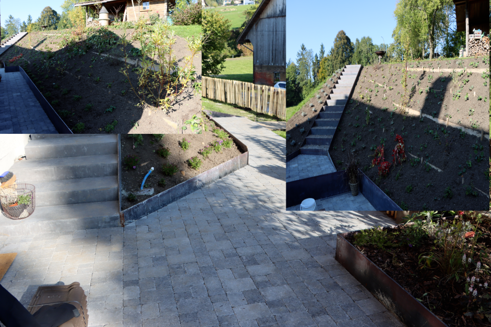 Randabschluss mit Stahlbändern