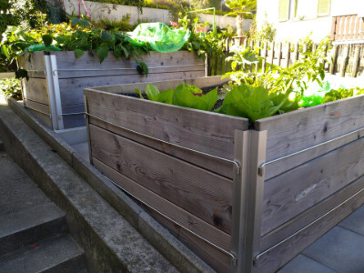 Hochbeet aus Holz Baukasten